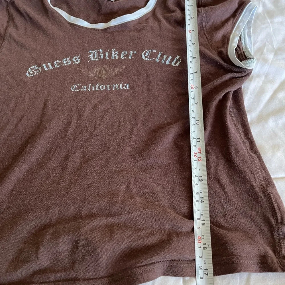 VINTAGE 90's Guess jeans baby tee cropped  shirt - Picture 7 of 8